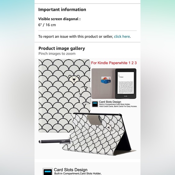 Amazon Kindle Cover - Picture 4 of 5